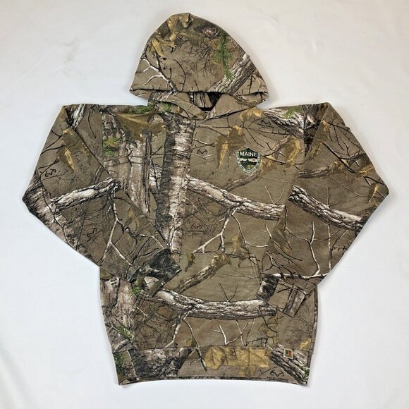 Maine Dept Inland Fisheries & Hunting Russell Realtree Camo Hoodie Size Small - Picture 8 of 8